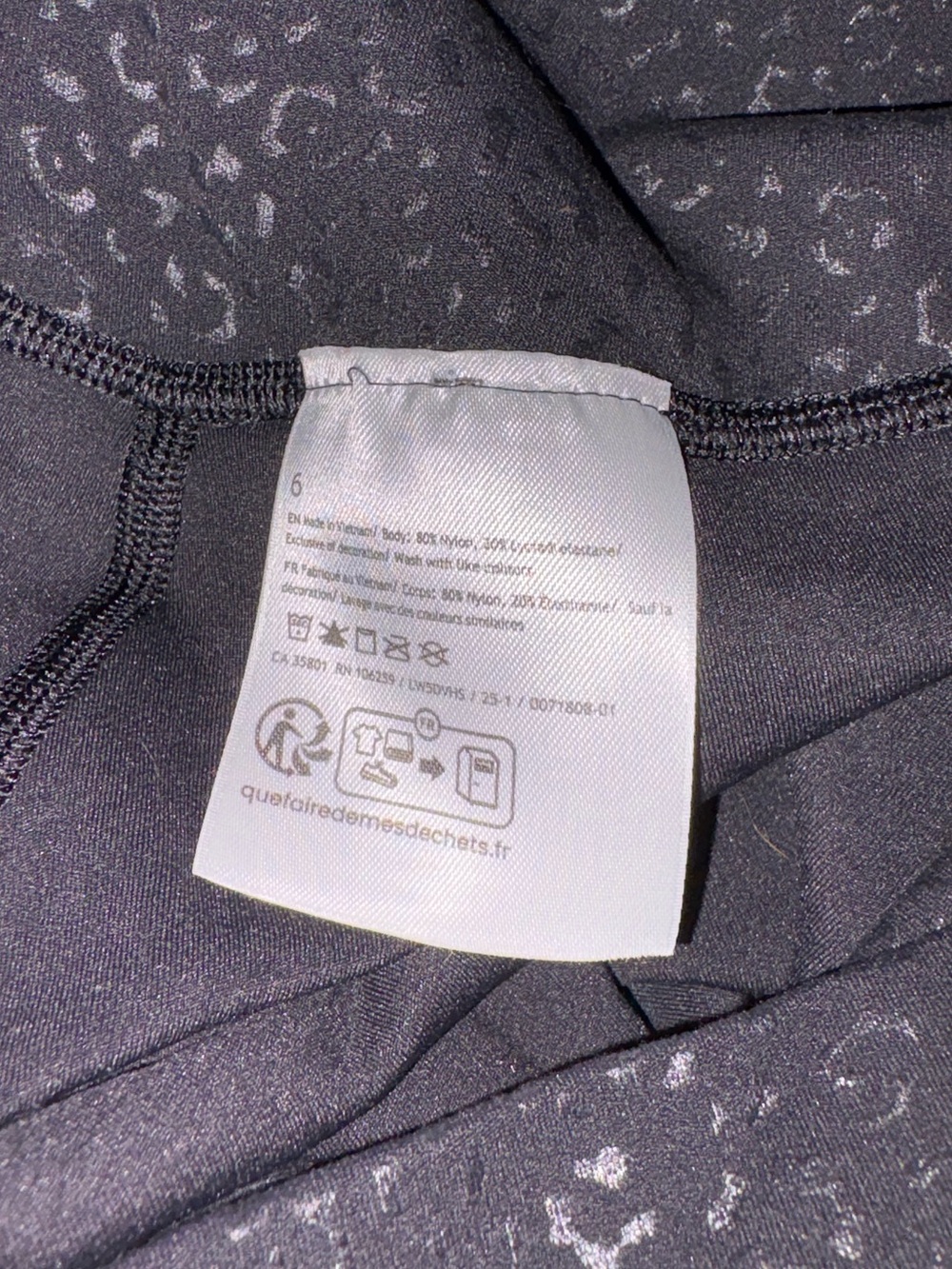 Lululemon Align HR Pant 28” Leopard Daisy Emboss Black - Picture 5 of 5